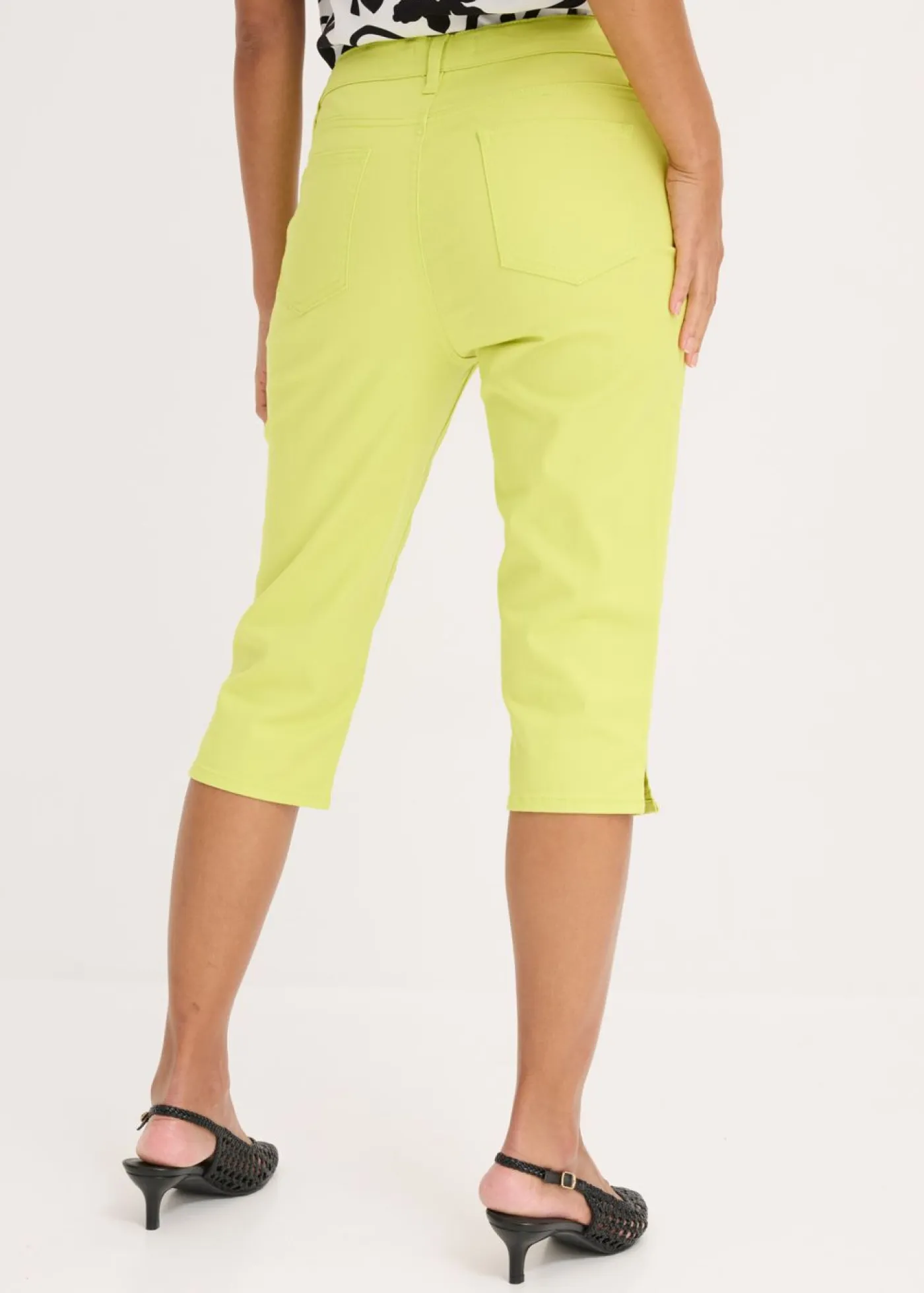 Mujer bonprix bonprix Pantalón capri con cintura cómoda