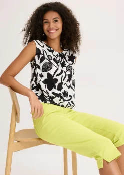 Mujer bonprix bonprix Pantalón capri con cintura cómoda