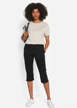 Mujer bonprix bonprix Pantalón capri con cordón