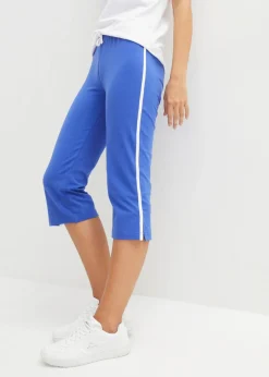 Mujer bonprix bonprix Pantalón capri de algodón con elástico (2 unidades)