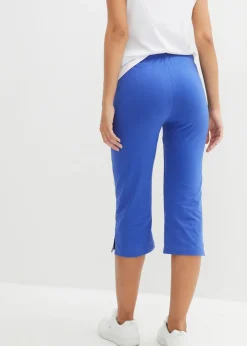 Mujer bonprix bonprix Pantalón capri de algodón con elástico (2 unidades)