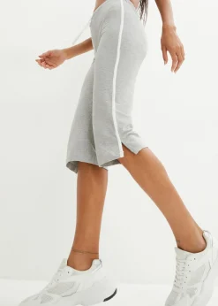 Mujer bonprix bonprix Pantalón capri de algodón con elástico (2 unidades)