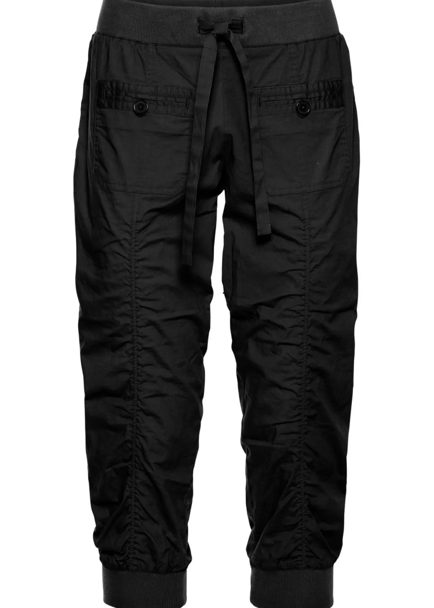 bonprix bonprix Pantalones>Pantalón capri de algodón puro Negro