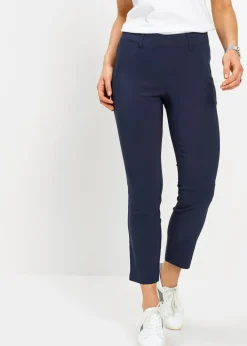 bonprix bonprix Pantalones>Pantalón capri de bengalina Azul marino