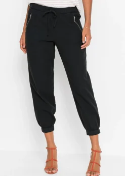 Mujer bonprix bonprix Pantalón capri de mezcla ligera de lino