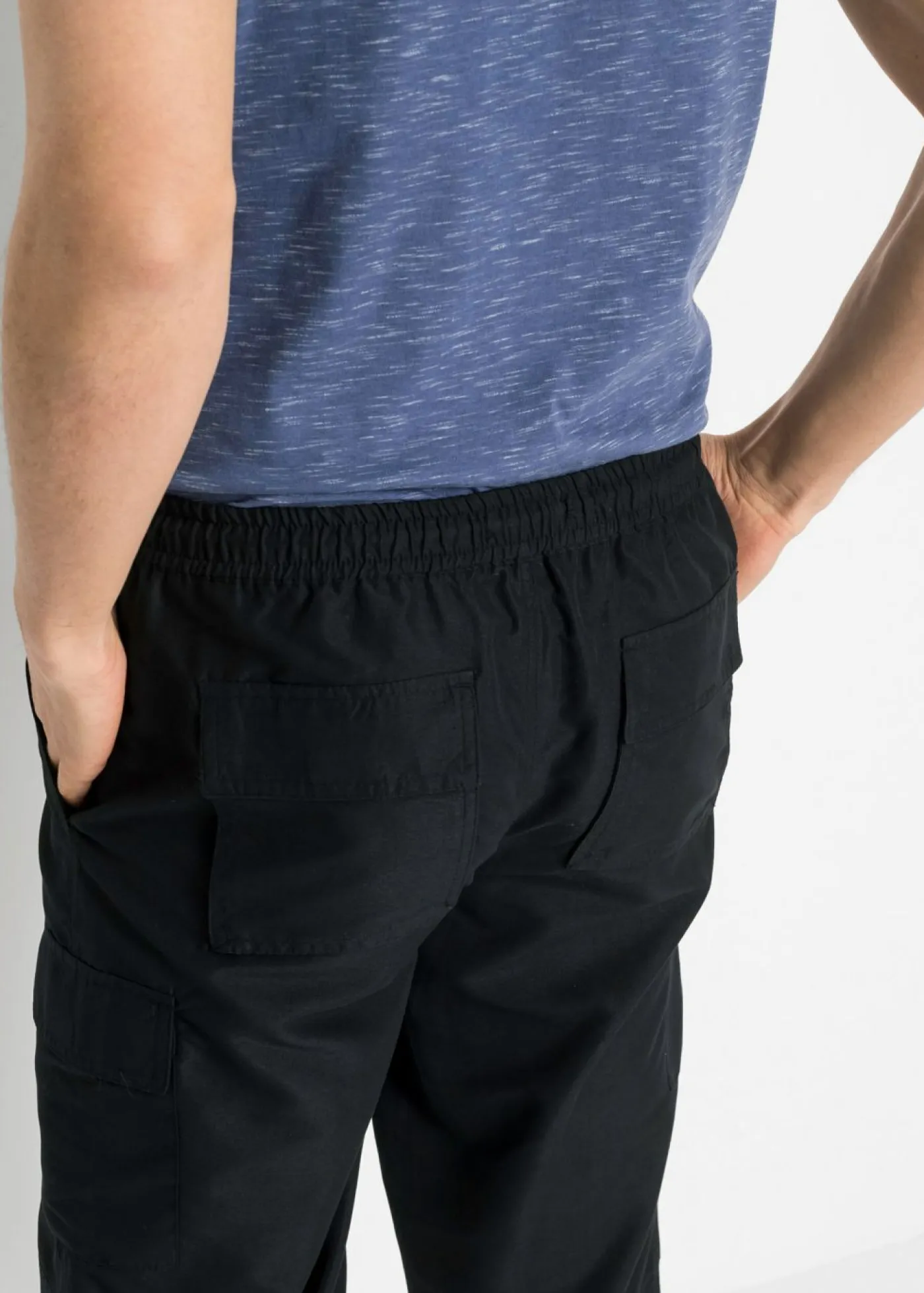 bonprix bonprix Básicos En Rebajas|Pantalones>Pantalón capri de microfibra con corte regular Negro