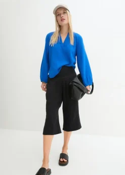Mujer bonprix bonprix Pantalón capri de muselina suave