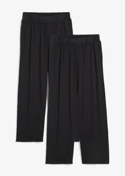 Mujer bonprix bonprix Pantalón capri de talle alto (2 unidades)