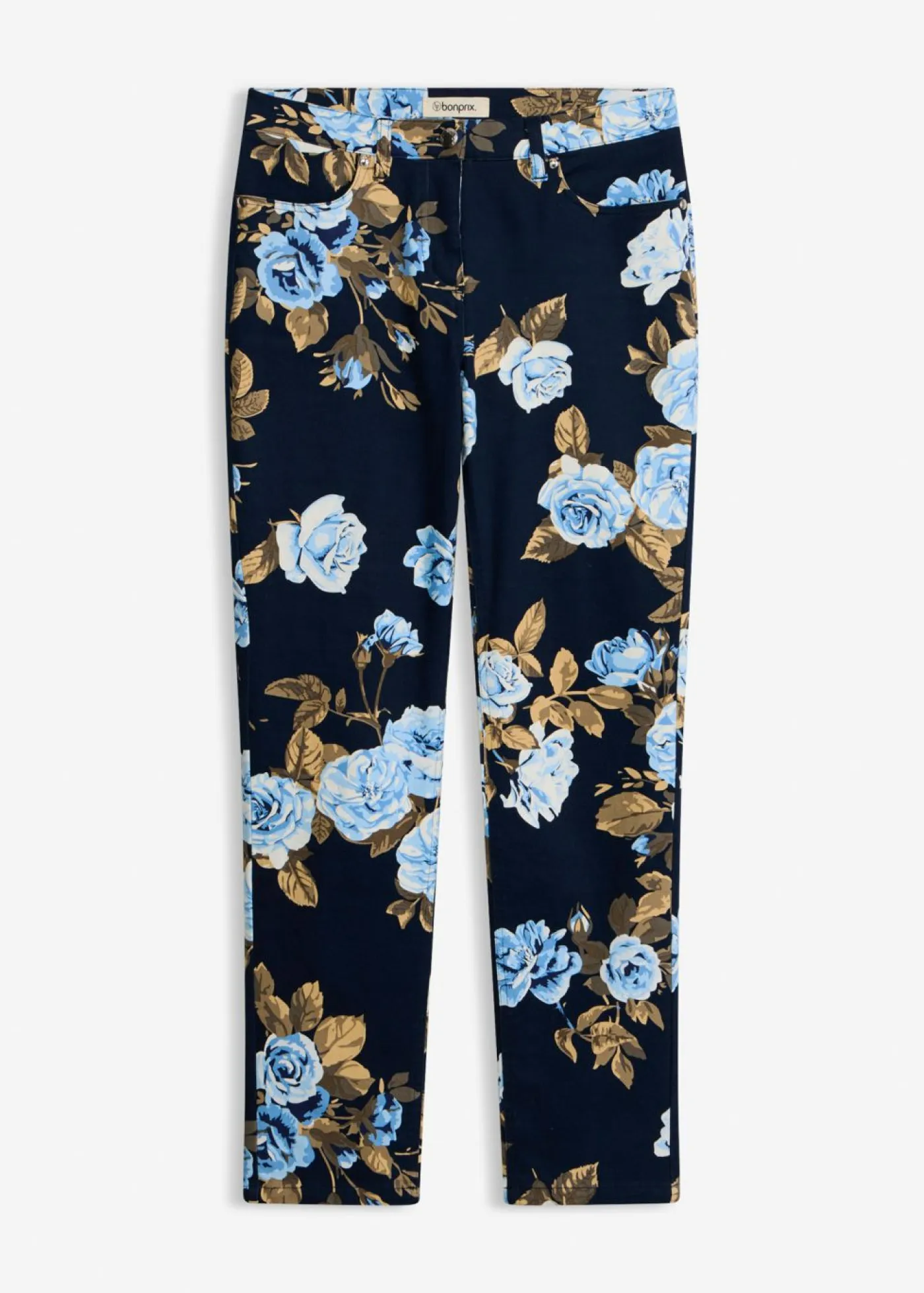 Mujer bonprix bonprix Pantalón capri elástico de algodón