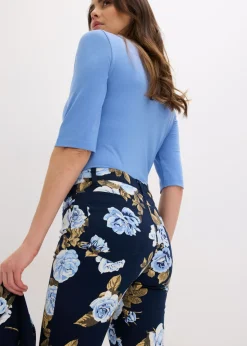 Mujer bonprix bonprix Pantalón capri elástico de algodón