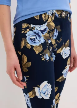 Mujer bonprix bonprix Pantalón capri elástico de algodón