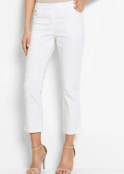 Mujer bonprix bonprix Pantalón capri sin cierre con elástico