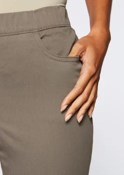 Mujer bonprix bonprix Pantalón capri sin cierre con elástico