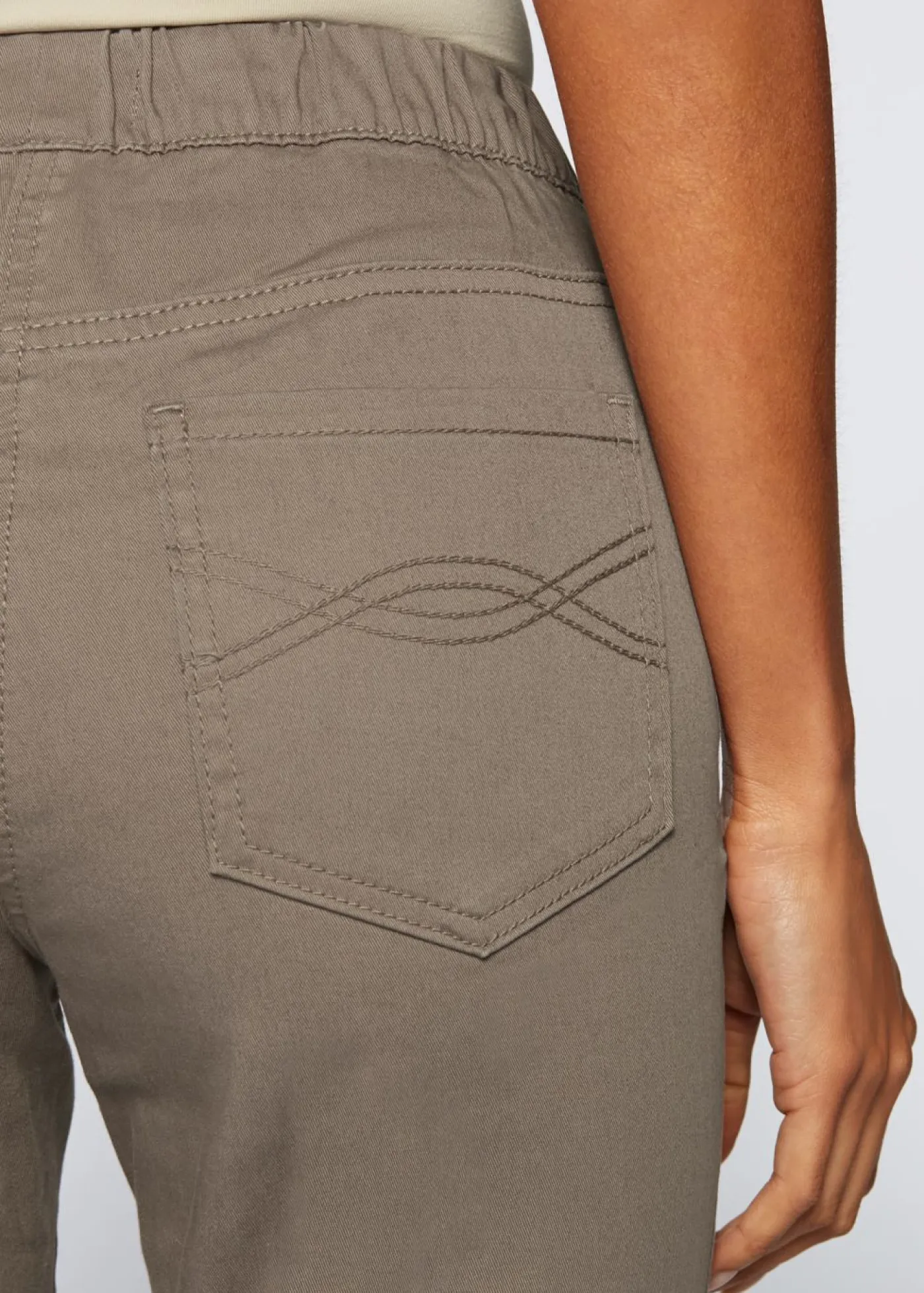 Mujer bonprix bonprix Pantalón capri sin cierre con elástico
