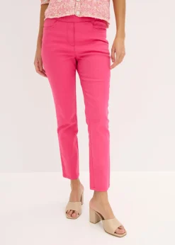 bonprix bonprix Pantalones|Novedades>Pantalón capri sin cierre con elástico Pink lady