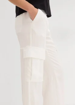 Mujer bonprix bonprix Pantalón cargo de mezcla de lyocell fluido