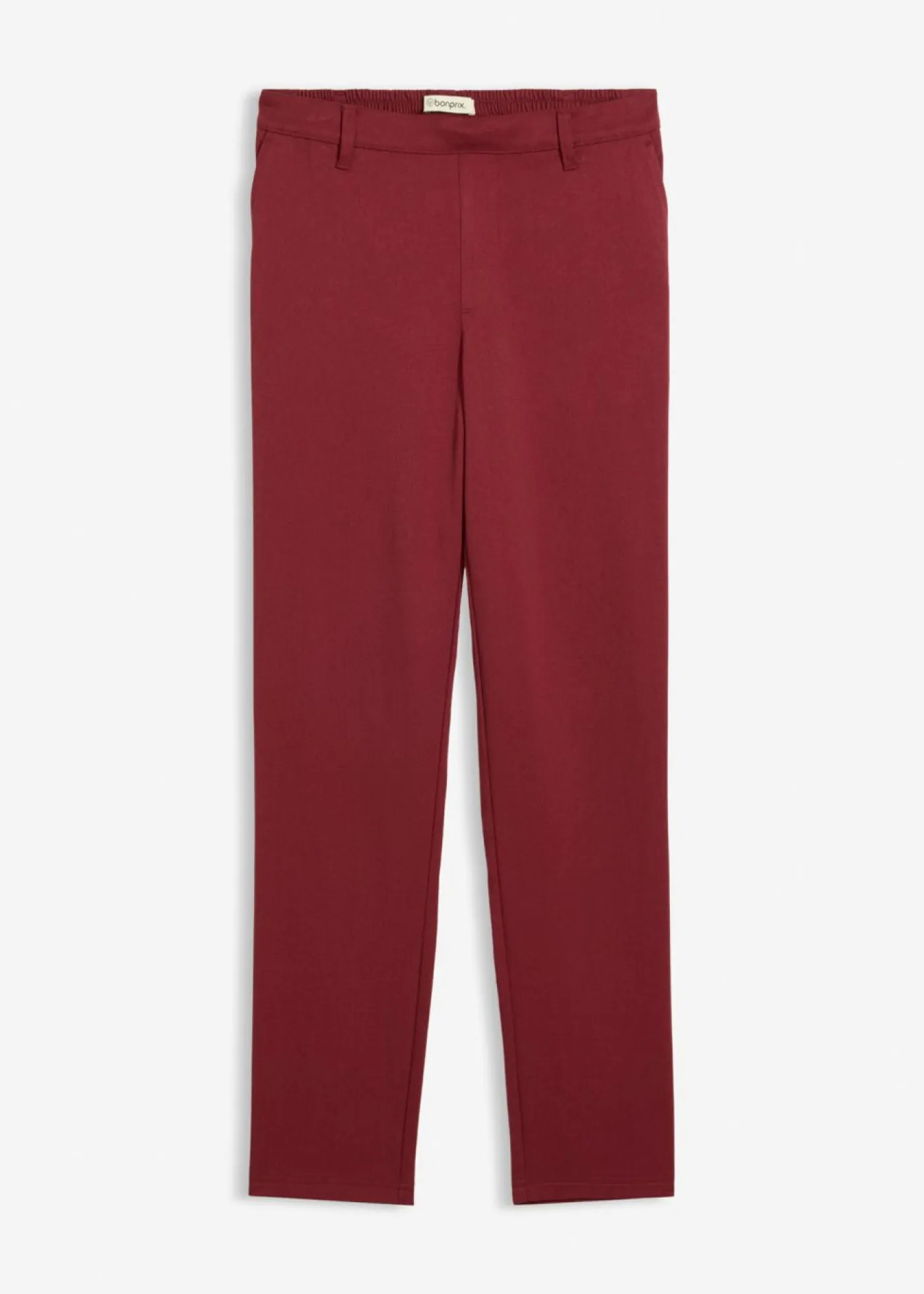 bonprix bonprix Pantalones>Pantalón chino de mezcla de viscosa rojo avellana