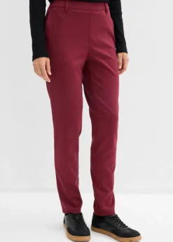 bonprix bonprix Pantalones>Pantalón chino de mezcla de viscosa rojo avellana