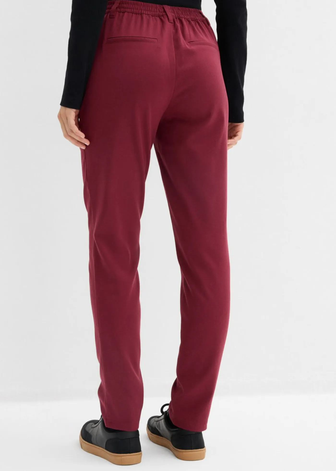 bonprix bonprix Pantalones>Pantalón chino de mezcla de viscosa rojo avellana