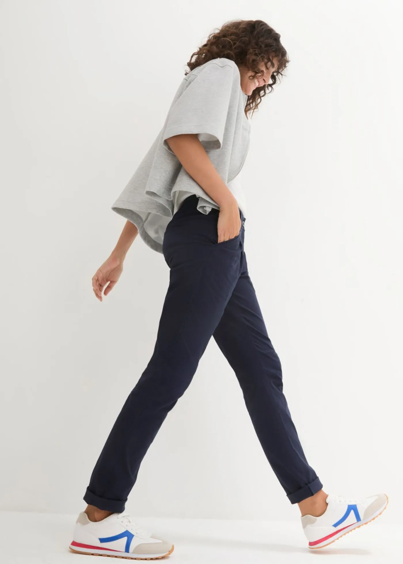 Mujer bonprix bonprix Pantalón chino elástico
