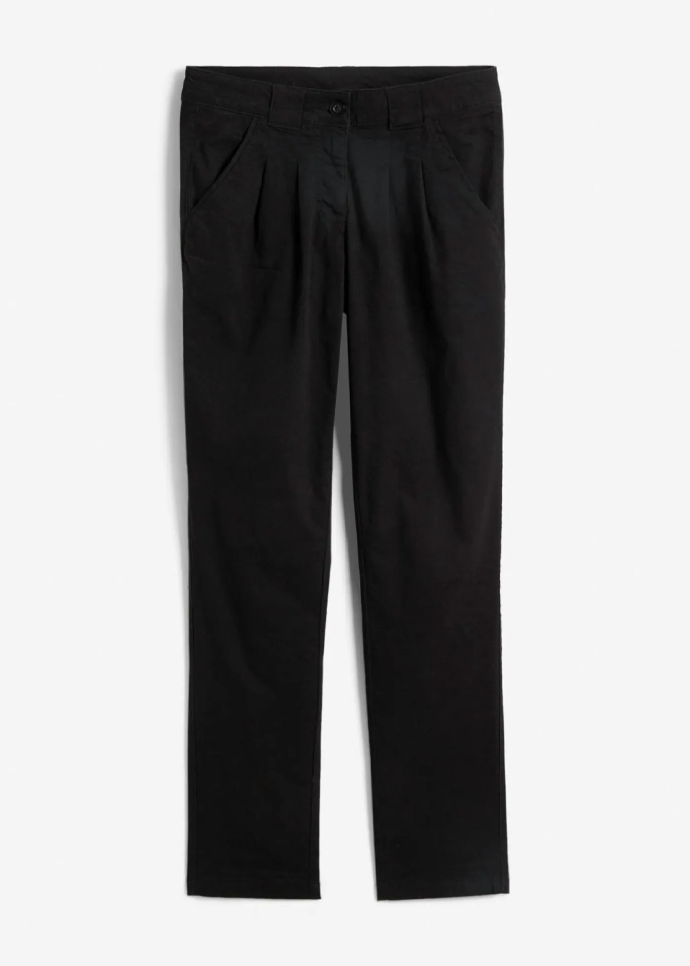 bonprix bonprix Pantalones|Tallas Pequeñas>Pantalón chino elástico Negro