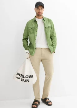 Hombre bonprix bonprix Pantalón chino elástico, regular fit, straight