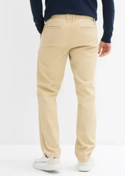 Hombre bonprix bonprix Pantalón chino, relaxed fit, de algodón puro, straight