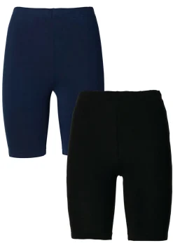 bonprix bonprix Shorts Moldeadores|Básicos>Pantalón ciclista (2 unidades) Azul marino-negro