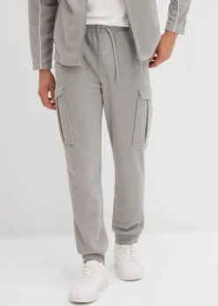 Hombre bonprix bonprix Pantalón cálido tipo cargo de felpa con corte regular