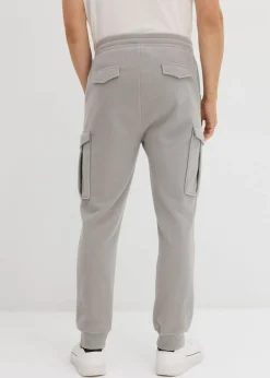 Hombre bonprix bonprix Pantalón cálido tipo cargo de felpa con corte regular