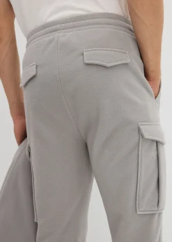 Hombre bonprix bonprix Pantalón cálido tipo cargo de felpa con corte regular