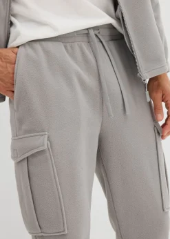 Hombre bonprix bonprix Pantalón cálido tipo cargo de felpa con corte regular