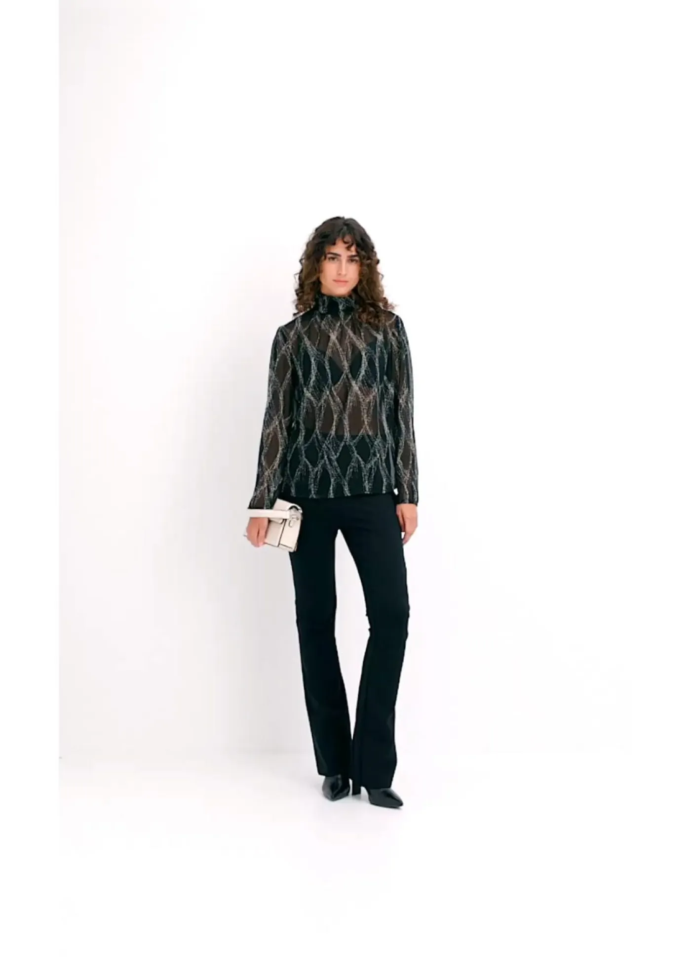 bonprix bonprix Pantalones|Tallas Pequeñas>Pantalón cómodo de Punto di Roma Negro