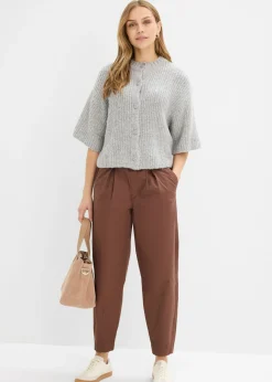 Mujer bonprix bonprix Pantalón con corte barrel y cintura cómoda