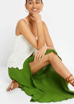 Mujer bonprix bonprix Pantalón con efecto arrugado estructurado