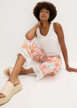 Mujer bonprix bonprix Pantalón con encaje