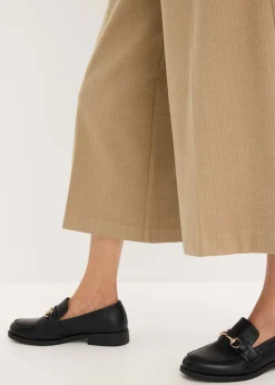 Mujer bonprix bonprix Pantalón con espiga en aspecto de lana