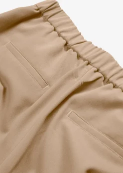 bonprix bonprix Pantalones>Pantalón con pinzas y cinturilla cómoda Café con leche