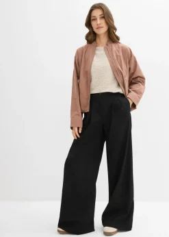 Mujer bonprix bonprix Pantalón con pinzas y cinturilla cómoda