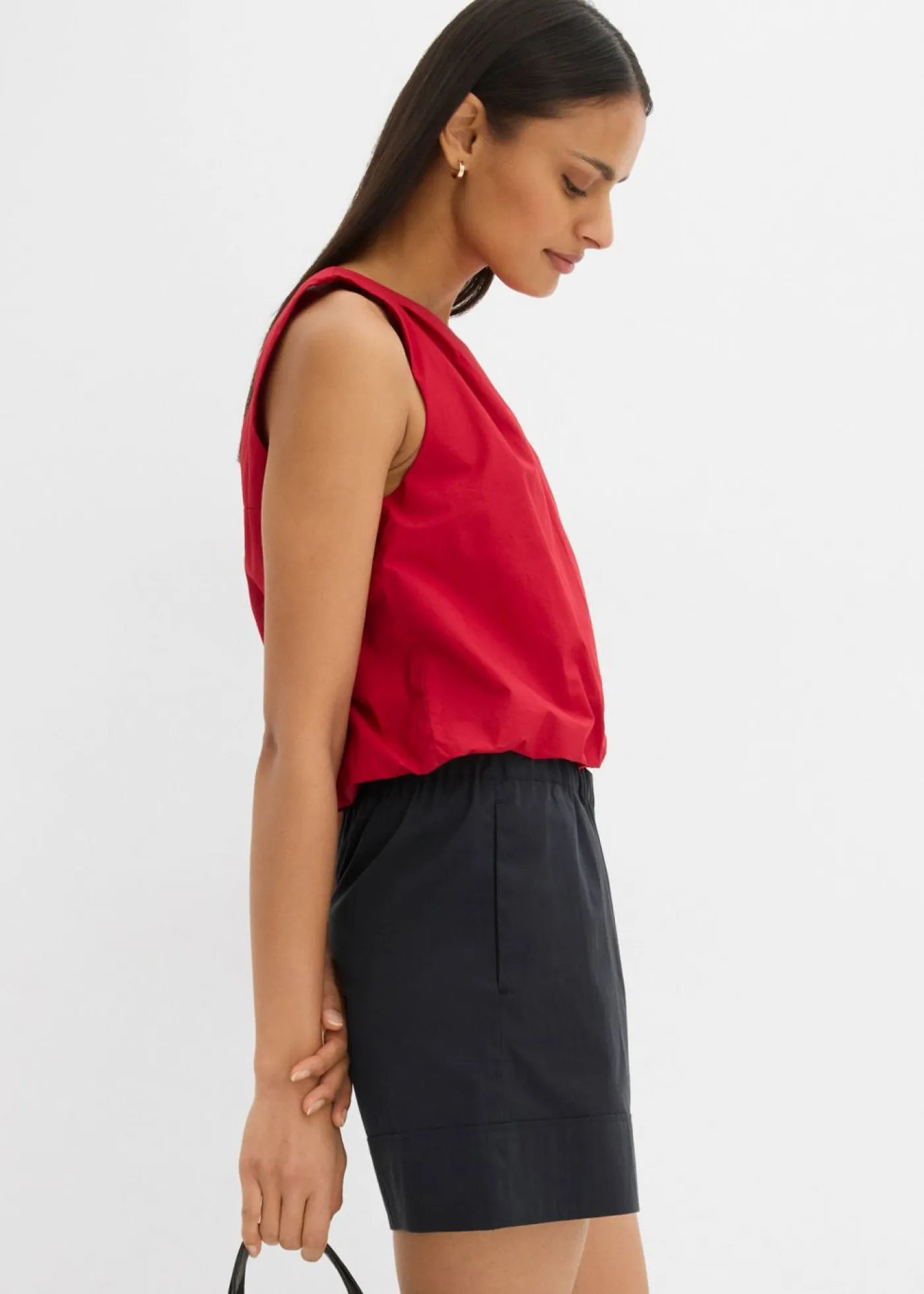 bonprix bonprix Esenciales|Shorts>Pantalón corto ancho Negro