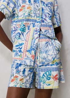 Mujer bonprix bonprix Pantalón corto con contenido de seda