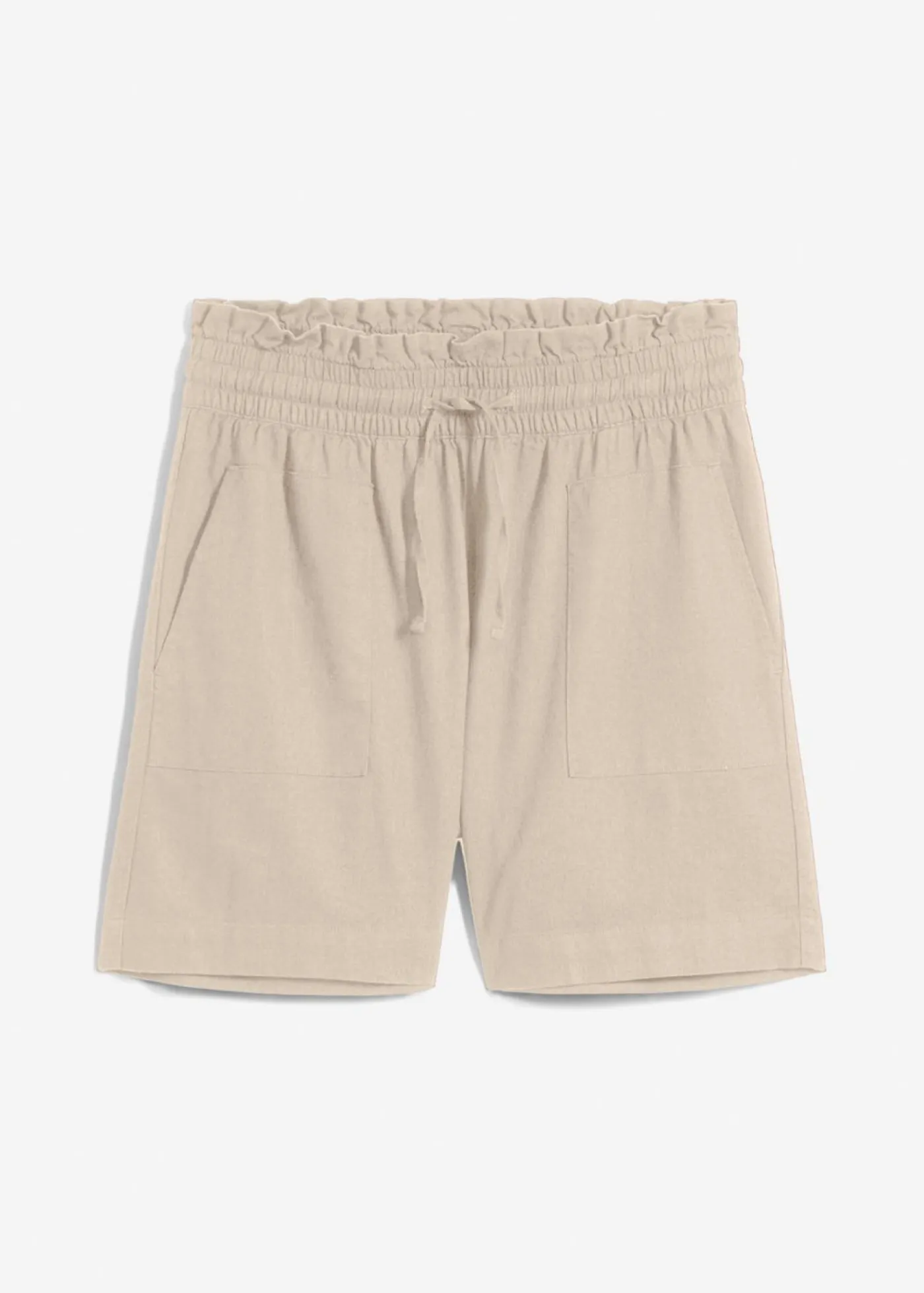 bonprix bonprix Shorts|Pantalones>Pantalón corto con lino Arena claro