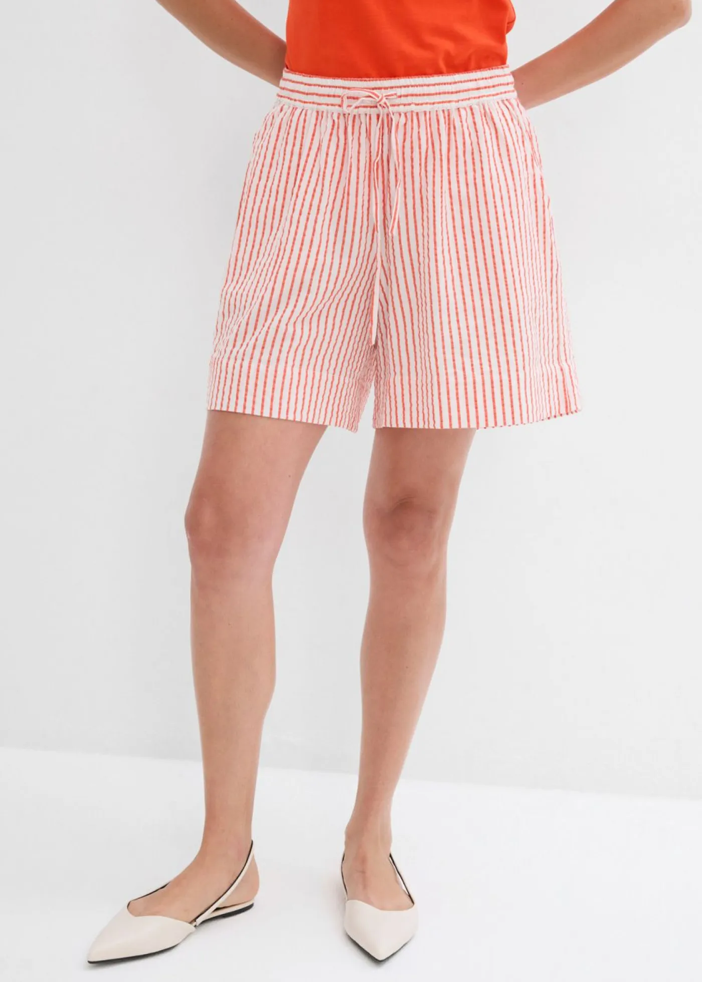 Mujer bonprix bonprix Pantalón corto de algodón puro