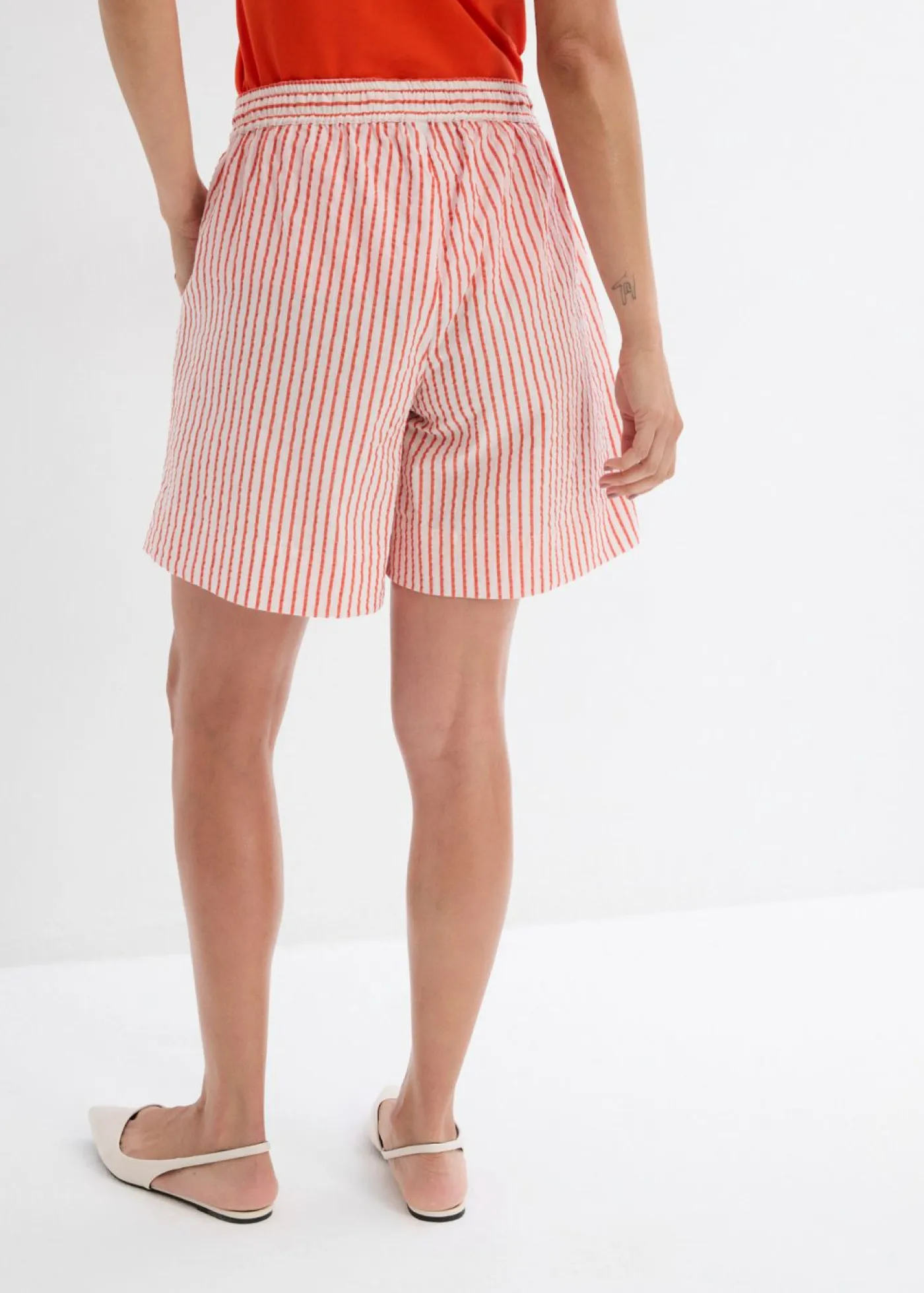 Mujer bonprix bonprix Pantalón corto de algodón puro