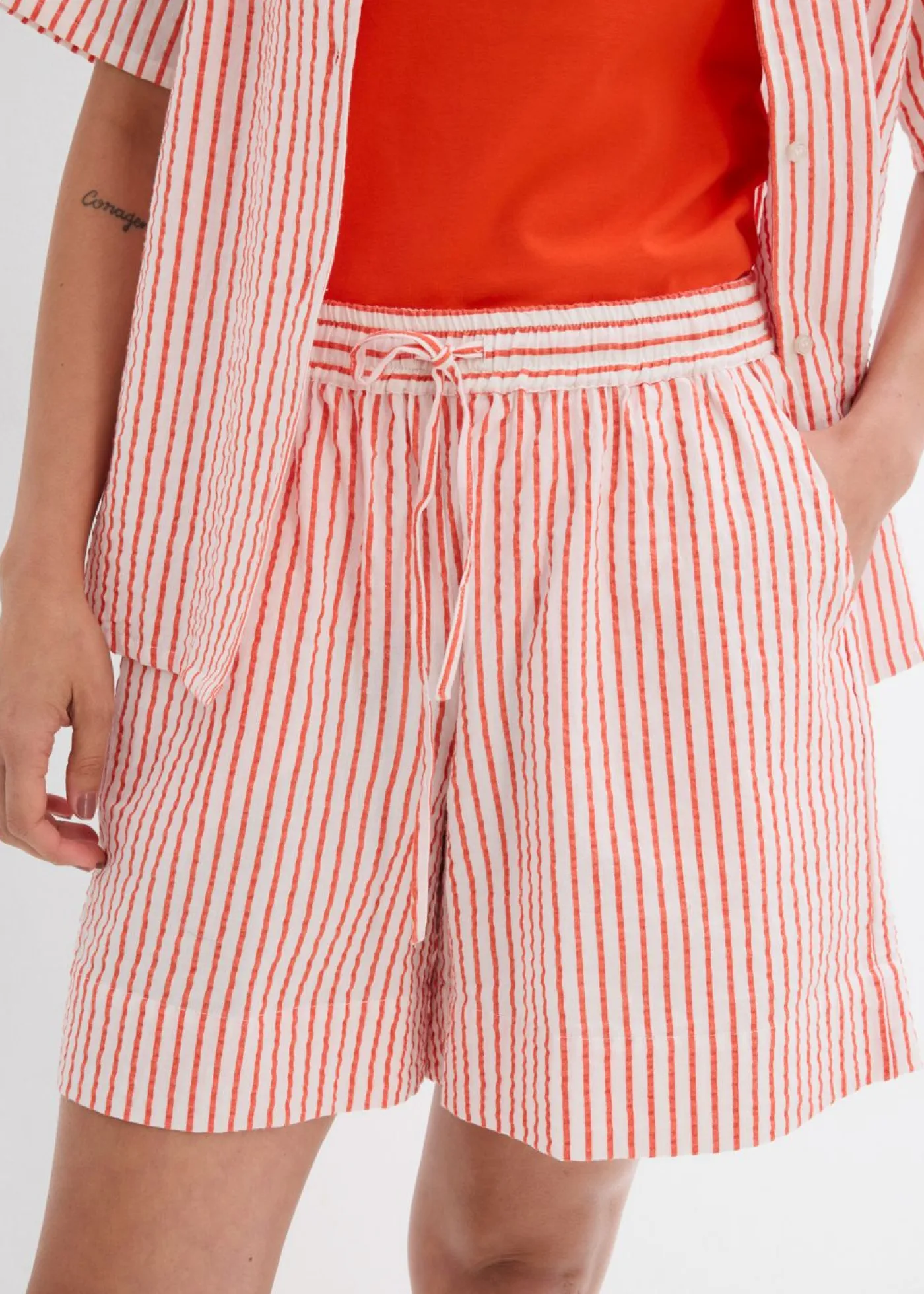 Mujer bonprix bonprix Pantalón corto de algodón puro