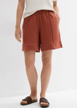 Mujer bonprix bonprix Pantalón corto de chándal de mezcla de algodón