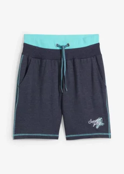 bonprix bonprix Conjuntos De Traje De Baño|Ropa De Playa>Pantalón corto de chándal de mezcla de algodón Azul oxford