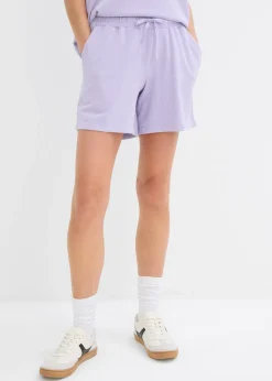 Mujer bonprix bonprix Pantalón corto de chándal de algodón puro