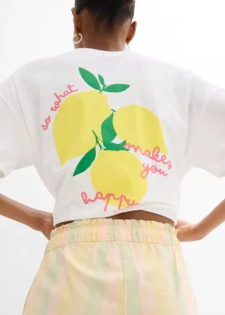 Mujer bonprix bonprix Pantalón corto de mezcla de lino vaporoso