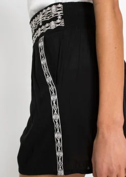 Mujer bonprix bonprix Pantalón corto de viscosa fluida con efecto arrugado